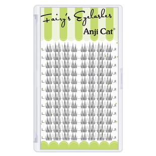 anjicat双子小火苗睫毛自然日常妆联排小火苗睫毛自嫁接假睫毛