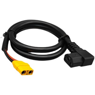 XT90母头转C13品字T型母头转换线适用于华为大炮电动车充电器输出