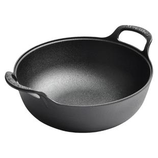 小幸福铸铁元宝锅氮化铁锅不粘锅家用无涂层煮粥锅多功能炒锅炖锅