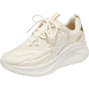 斯凯奇糕糕鞋秋冬女鞋老爹鞋增高厚底休闲运动鞋软底黑色松糕鞋