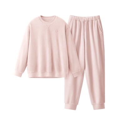 蕉内绒绒301Home女士大码睡衣法兰绒加绒加厚女款冬季家居服套装