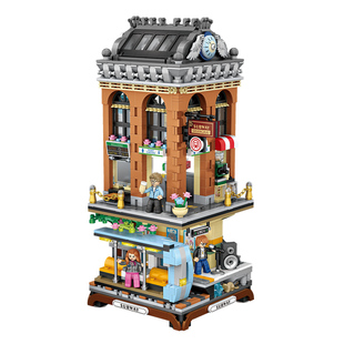 LOZ俐智地铁站火车站小颗粒益智积木玩具 创意拼装拼插欧式建筑物