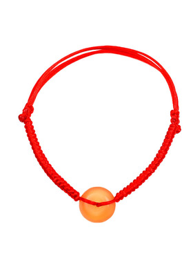 青鱼石平安扣婴儿压惊红绳手链