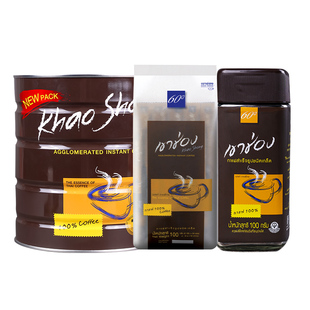 泰国进口高崇黑咖啡速溶纯咖啡粉美式意式黑咖减燃无糖0脂正品