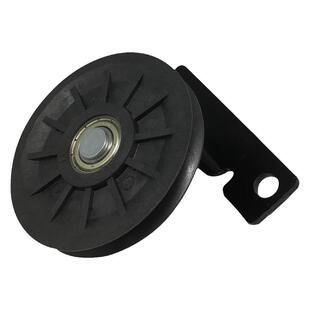 运良家电梯配件日立电梯厅门头钢丝绳轮黑色90直径定滑轮组件