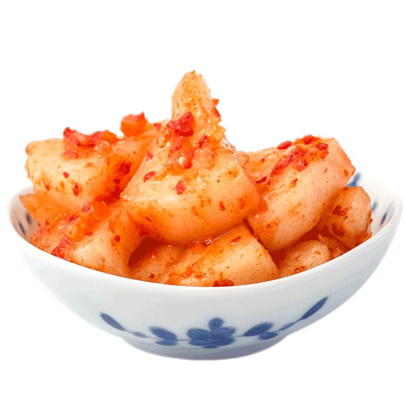 鲁记田园浅渍萝卜泡菜正宗日式开胃下饭菜腌萝卜干韩国小咸菜500g