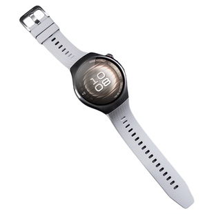 适用华为watch5专用无缝衔接十周年款手表带Watch5智能腕表新款氟橡胶5代大牌星耀款网格纹路金属卡扣腕带