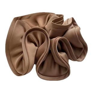 高级感简约缎面大肠发圈ins超大发绳法式大肠圈绸缎头绳女头饰