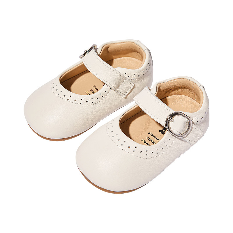 Woollykids小羊沃利秋透气真皮鞋子小婴儿低帮女童小童软底学步鞋