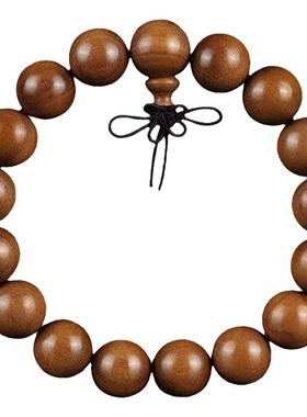 手串黑肉沉水老山檀香佛珠