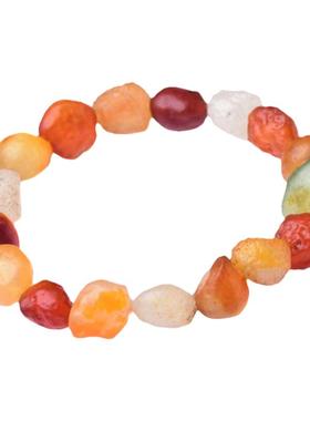 天然阿拉善玛瑙七彩民族风玉石