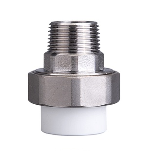 联塑ppr外丝水管配件6分25热熔管活接头4分20外牙1寸管快速接头