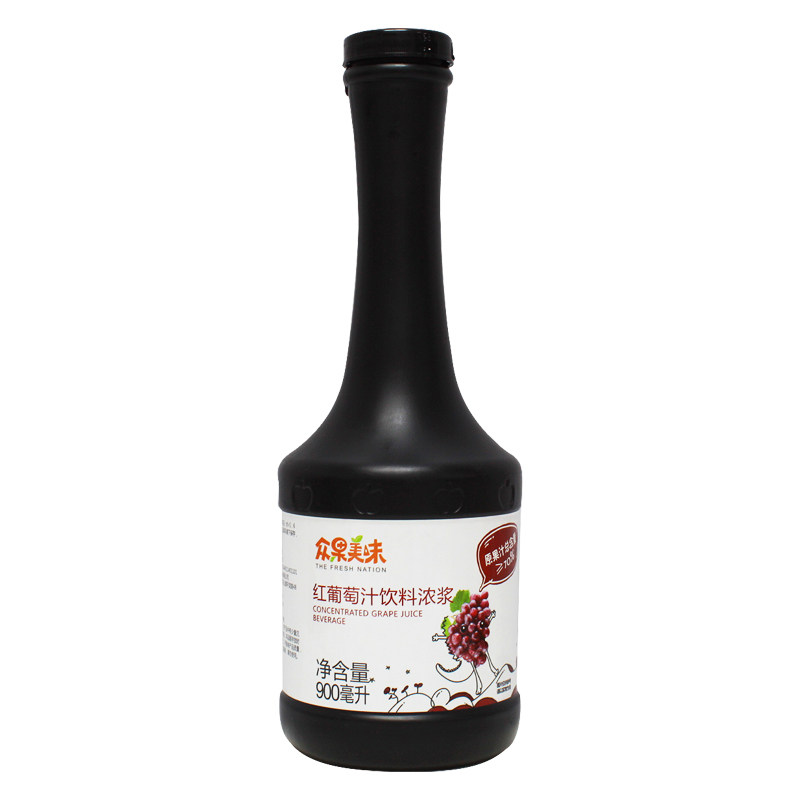 众果美味浓缩果汁900ml奶茶专用