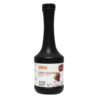 众果美味浓缩果汁900ml奶茶专用