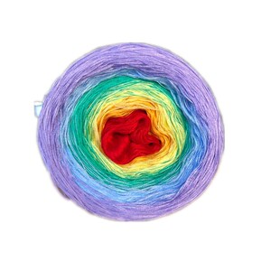 有机蕾丝绵混股妖精线手绕蛋糕线渐变长段染春夏披肩围巾毛衣线2