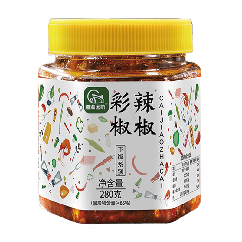 辣椒酱下饭菜剁椒彩椒酱拌饭拌面