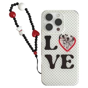 由里公园ins小众时髦古早波点英文斑点狗15适用17pro苹果17ProMax手机壳iPhone16全包17新款14Promax保护套女