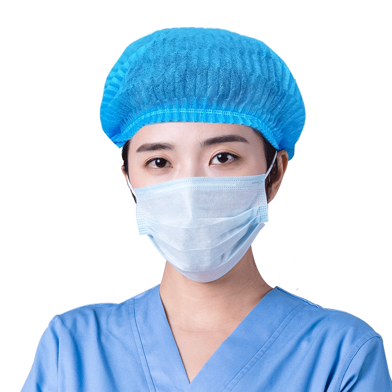 医用一次性医生帽手术室护士圆帽防尘工作头套无纺布外科男女帽子