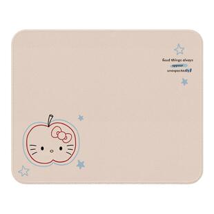 皮纹轻奢鼠标垫女生家用办公工位桌垫苹果小猫高颜值小号鼠标垫子