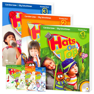 【自营】英国原版进口麦克米伦幼儿启蒙英语教材hats on top 托班幼儿园英文课本3-6岁宝宝入门零基础启蒙学生书套装