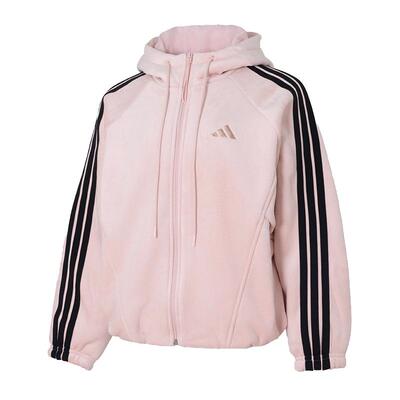 Adidas阿迪达斯女装2025冬季新款S VL WARM JKT天鹅绒夹克KB7605