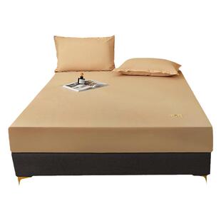 磨毛防水床笠单件五面全包隔猫尿床罩90x200床垫保护套防滑防尘罩