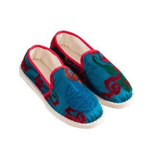 平底鞋老北京千层底纯手工布鞋春秋季女款一脚蹬透气纯棉孕妇单鞋