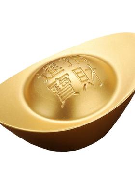 铜沙黄铜金条道具聚财摆件客厅