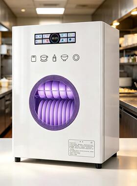 台式紫外线消毒柜碗柜收纳线厨具消餐厅茶杯高温刀具学校耐用专用