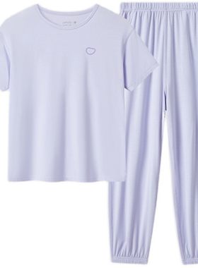 小番薯莫代尔夏季短袖家居服睡衣
