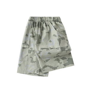 男童七分裤夏季童装小儿童新款时髦迷彩裤子宝宝短裤休闲裤裤装潮