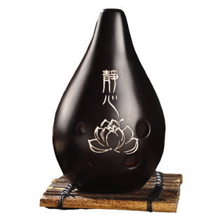 木火陶笛6孔AF低音满口埙中音F调初学六孔千年风雅免费定刻字刻图