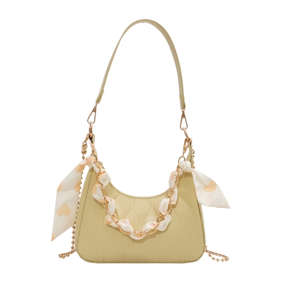 百搭小众压纹丝巾腋下包