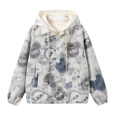 不起球不褪色夹克宽松帅气男生潮