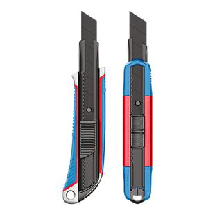 东成美工刀重型全钢加厚壁纸刀不锈钢工业级大号裁纸刀架拆快递刀