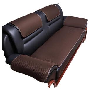 皮沙发上用的垫子真皮沙发垫防滑办公室商务专用皮质坐垫黑色沙发