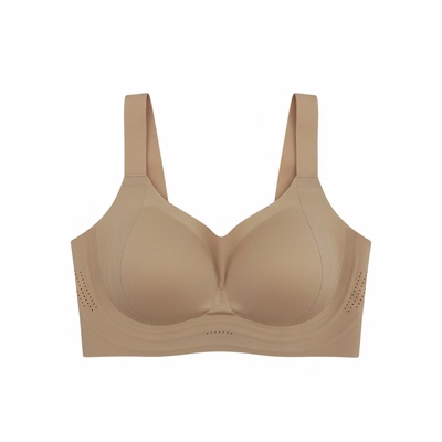 都市丽人无痕提拉薄棉四排扣文胸