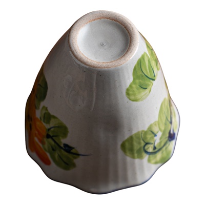 景德镇手捏手绘釉下彩陶瓷马克杯咖啡杯高端水杯家用200ml贝壳杯