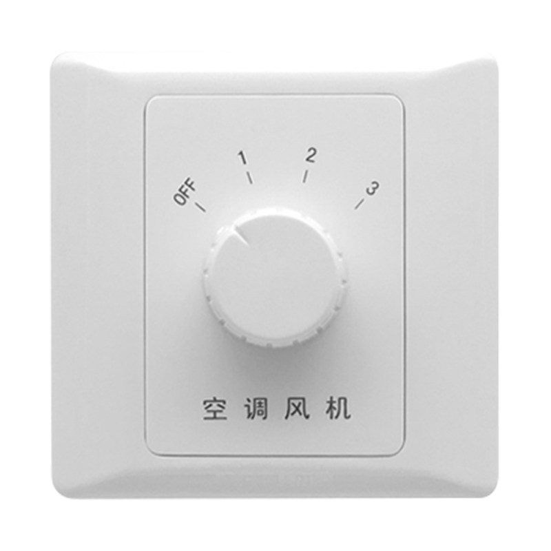 德拜中央空调风机开关面板墙壁三速档盘管调速开关酒店宾馆温控器