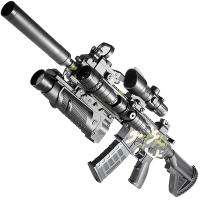 儿童电动连发男孩水晶专用M416突击步枪手自一体黑科技软弹玩具