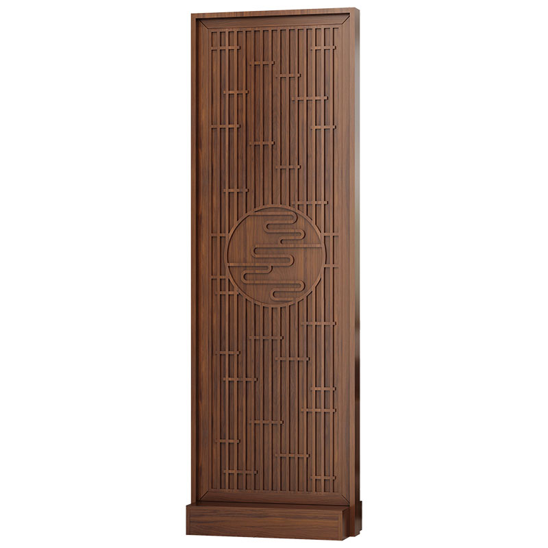 新中式入户屏风隔断柜客厅进户玄关正对进门口遮挡木质装饰架玄关