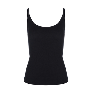 LYNEE【NO BRA】基础款百搭不过时 羊绒坑条罩杯吊带背心高弹内搭