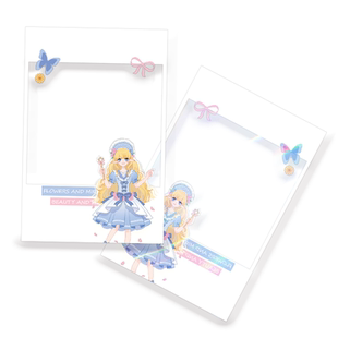 沉墨透卡定制自印亚克力pvc胶片PET光影异形歌词明信片书签拍立得彩窗反转二次元动漫明星周边物料打卡印刷