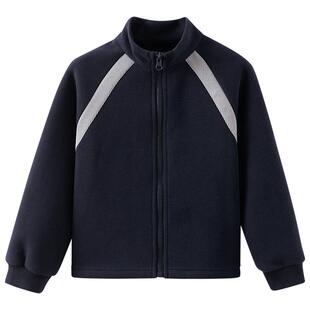 哈齿童装秋冬儿童休闲上衣弹力针织男童女童加绒运动卫衣百搭简约