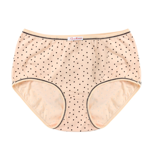 络华女士内裤纯棉中腰女式内裤大码透气秋冬季日系印花舒适三角裤