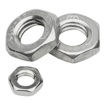 304不锈钢六角DIN439薄扁螺丝