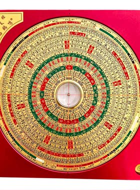 白鹤鸣八寸双激光罗盘风水摆件