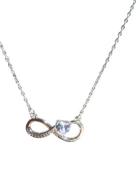 轻奢小众无限心形锁骨链女百搭