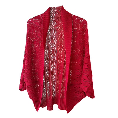 春秋夏季镂空韩版女针织披肩装饰