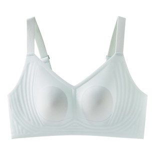 HR赫莲娜兔耳朵杯大胸显小内衣超薄款软支撑无痕提拉夏季文胸BRA